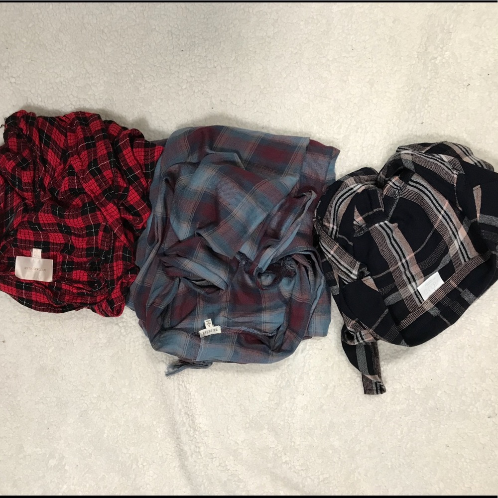 TRADED LOT OF 3! Flowy plaid cardigan/kimonos